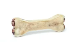 Treattime Presset Ben med fyld af oksepenis 12 cm 55 g - naturligt tyggeben