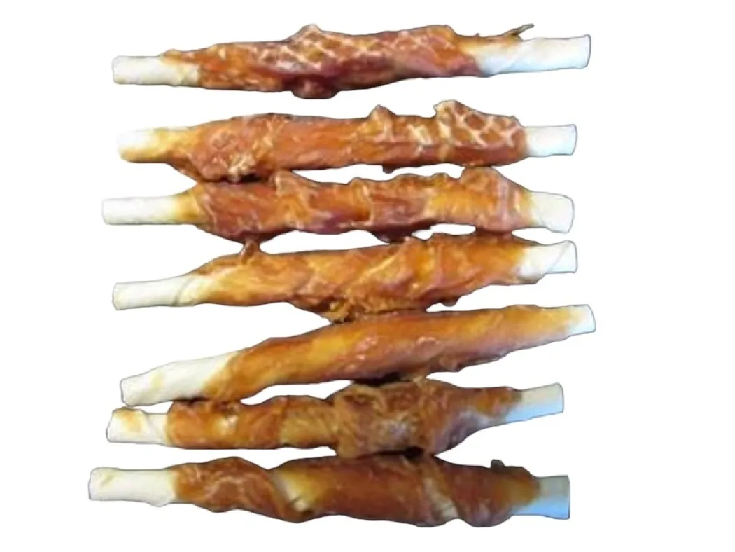 Treattime Tyggepinde med kylling 12 cm 100 g - naturlige hundesnacks