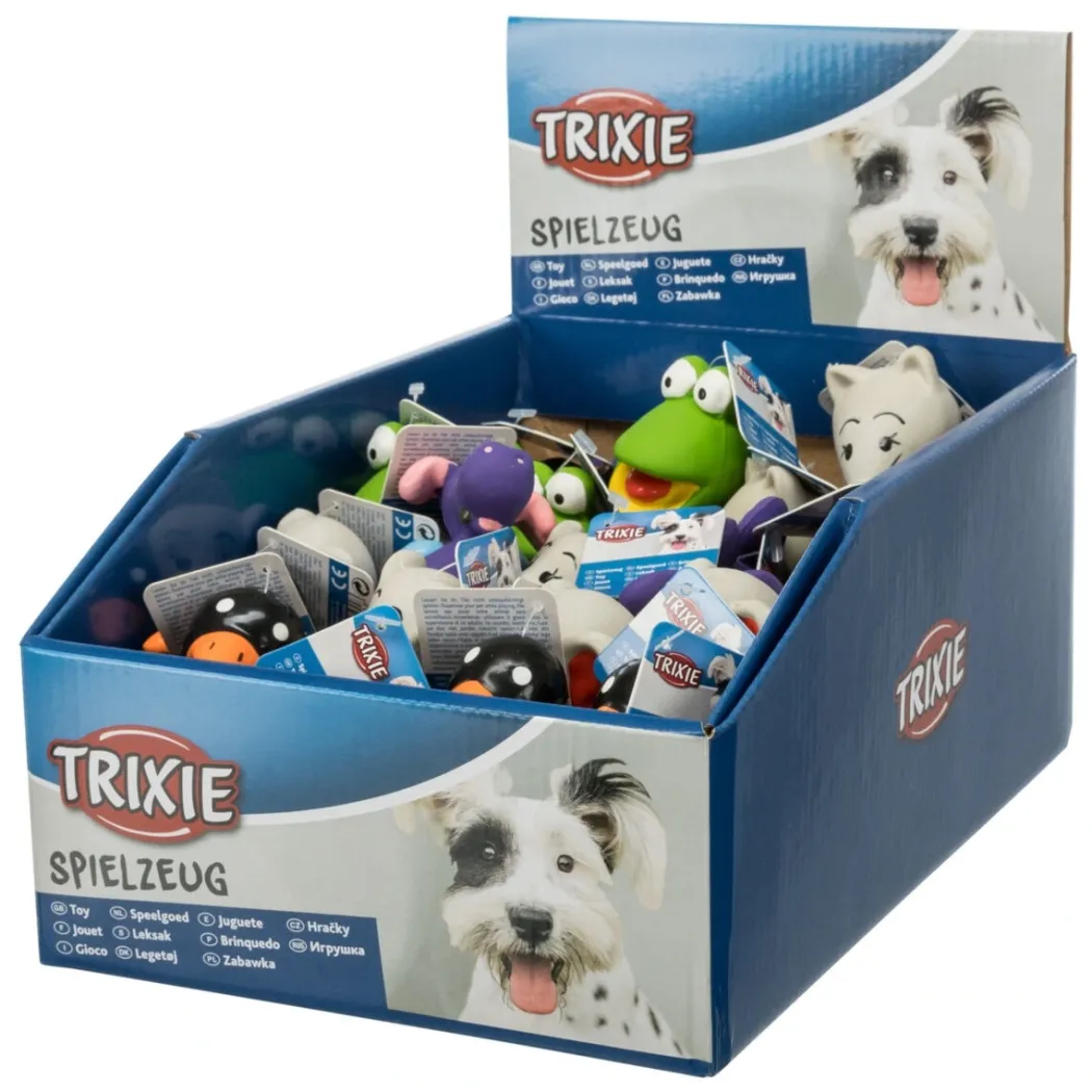 Trixie Hundelegetøj Lille Latex figur - sjov squeaker til hunde