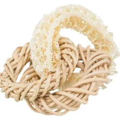Trixie Loofah ring m. rattan og majsblad ring.