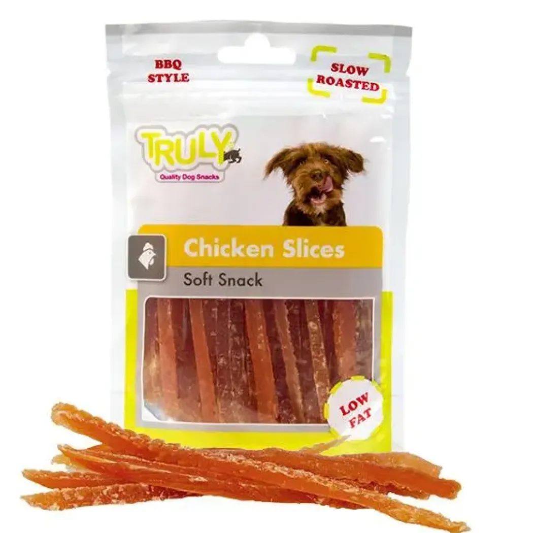 Truly Chicken Slices 90 g - kyllingeskiver til hunde