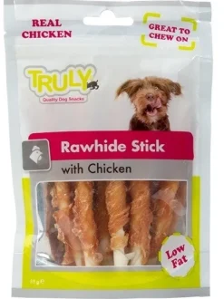 Truly Dog Rawhide Stick with Chicken 85 g - Råhudspind med kylling
