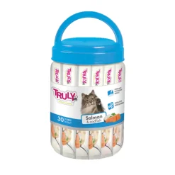 Truly Kat Cremet kattegodbid med laks og torsk 420 g (30 tuber)