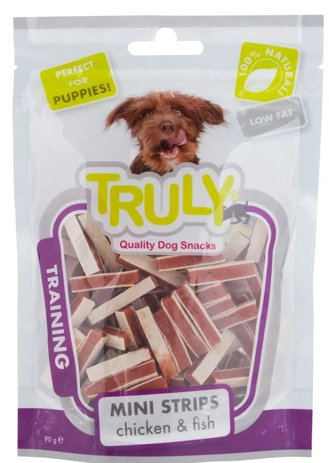 Truly Puppy Mini Strips 90 g - hvalpesnacks