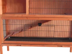 Udendørs Kaninbur i 2 etager 124 cm