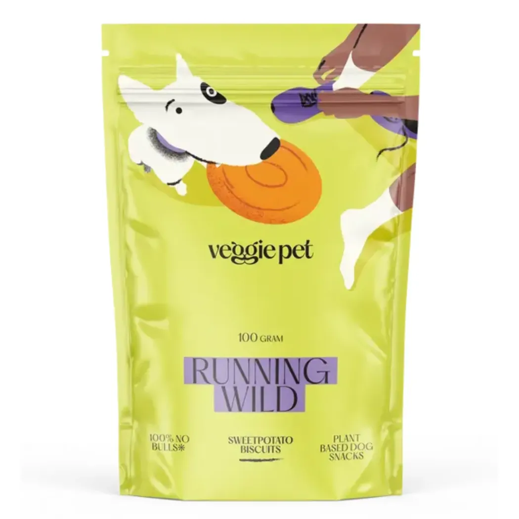 VeggiePet Sødkartoffel Biscuits 100 g Running Wild