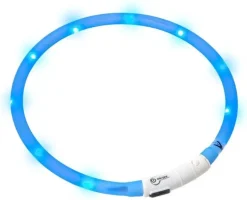 Visio LED Halsbånd Blå 20-70 cm
