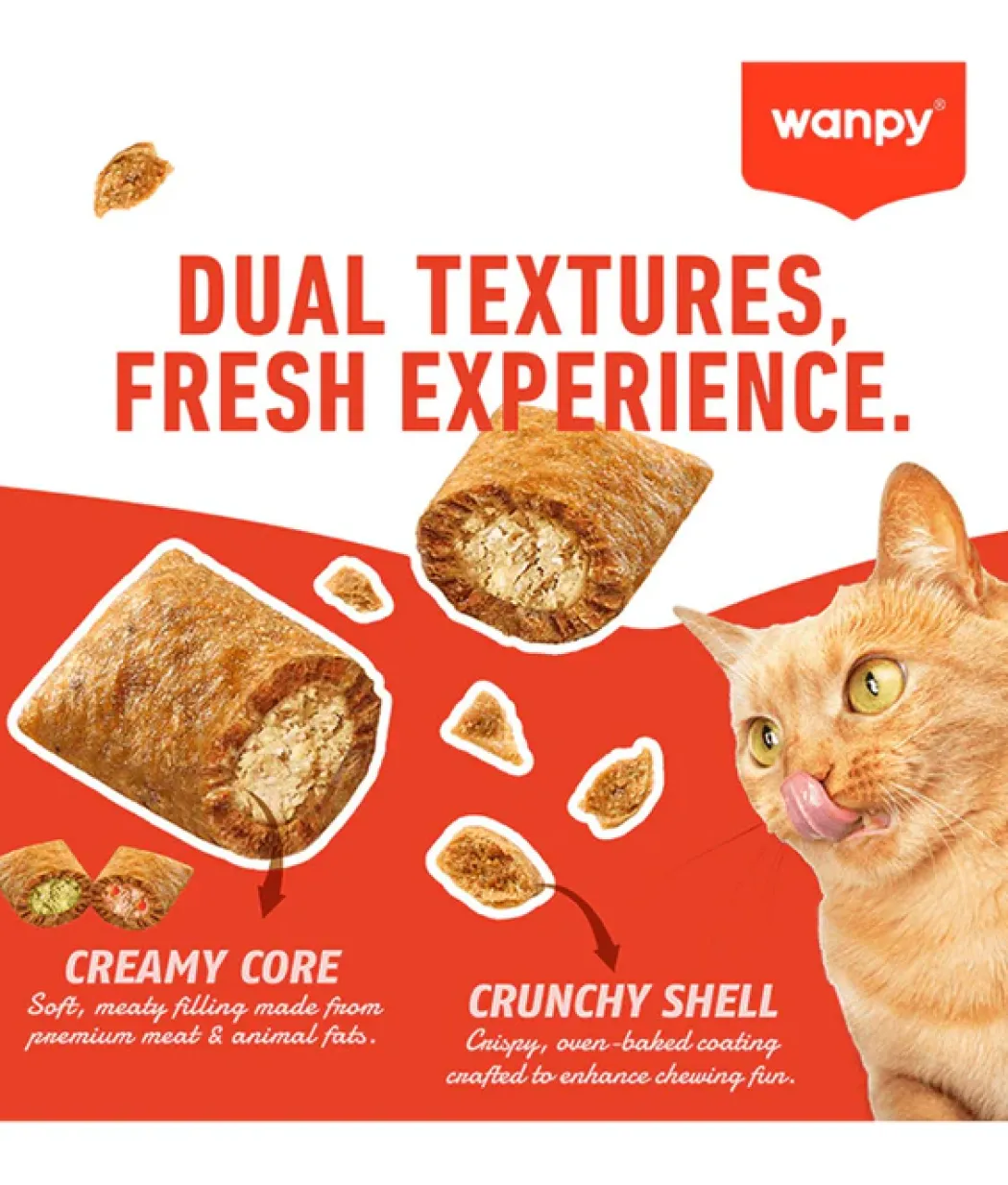 Wanpy Crunchy Pockets Catnip 60g