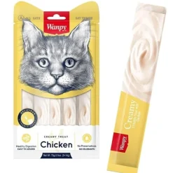 Wanpy Kat Cremet Slikbar Godbid med Kylling