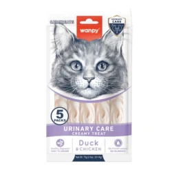 Wanpy Kat Funktionel Cremet Slikbar Godbid Urinary Care And & Kylling 70g (5x14g)