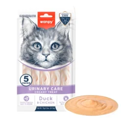 Wanpy Kat Funktionel Cremet Slikbar Godbid Urinary Care And & Kylling 70g (5x14g)