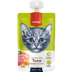 Wanpy kat Meat Paste med tun kylling og gulerod 90 g