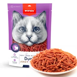 Wanpy Soft Duck Jerky Strips kattegodbidder 80 g