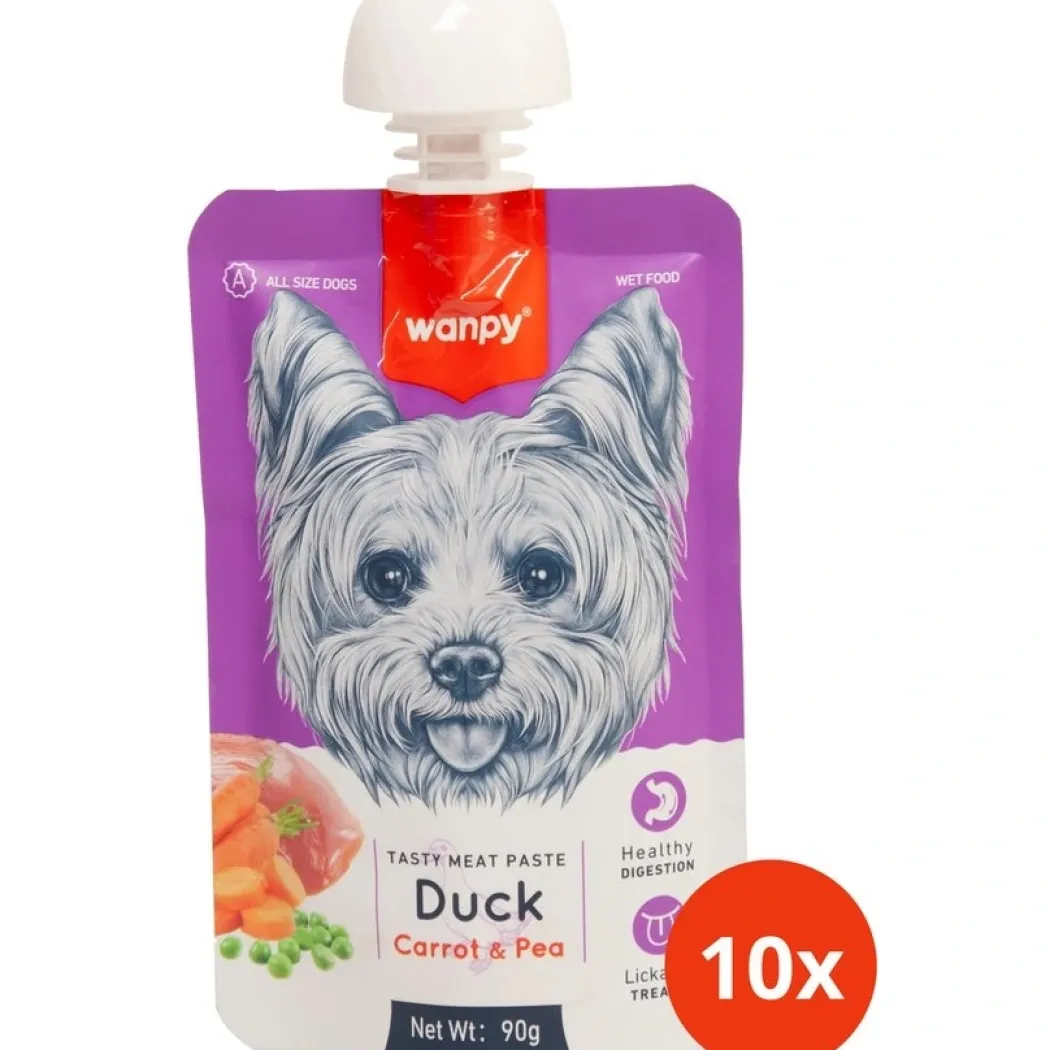 Wanpy Tasty Paste And 90 g - lækker slikbar hundesnack med and