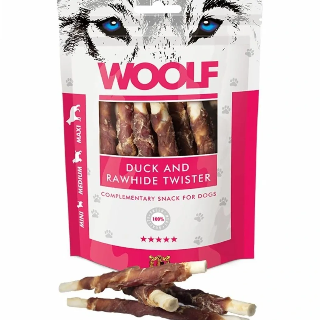 Woolf Hundesnack And og Oksehud Twister