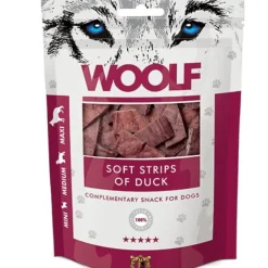 Woolf Hundesnack Bløde Strimler med And
