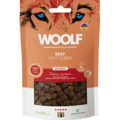 Woolf Hundesnack Bløde Terninger med Oksekød - monoprotein 100 g