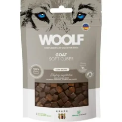 Woolf Hundesnack Bløde Terninger med Ged - monoprotein 100 g