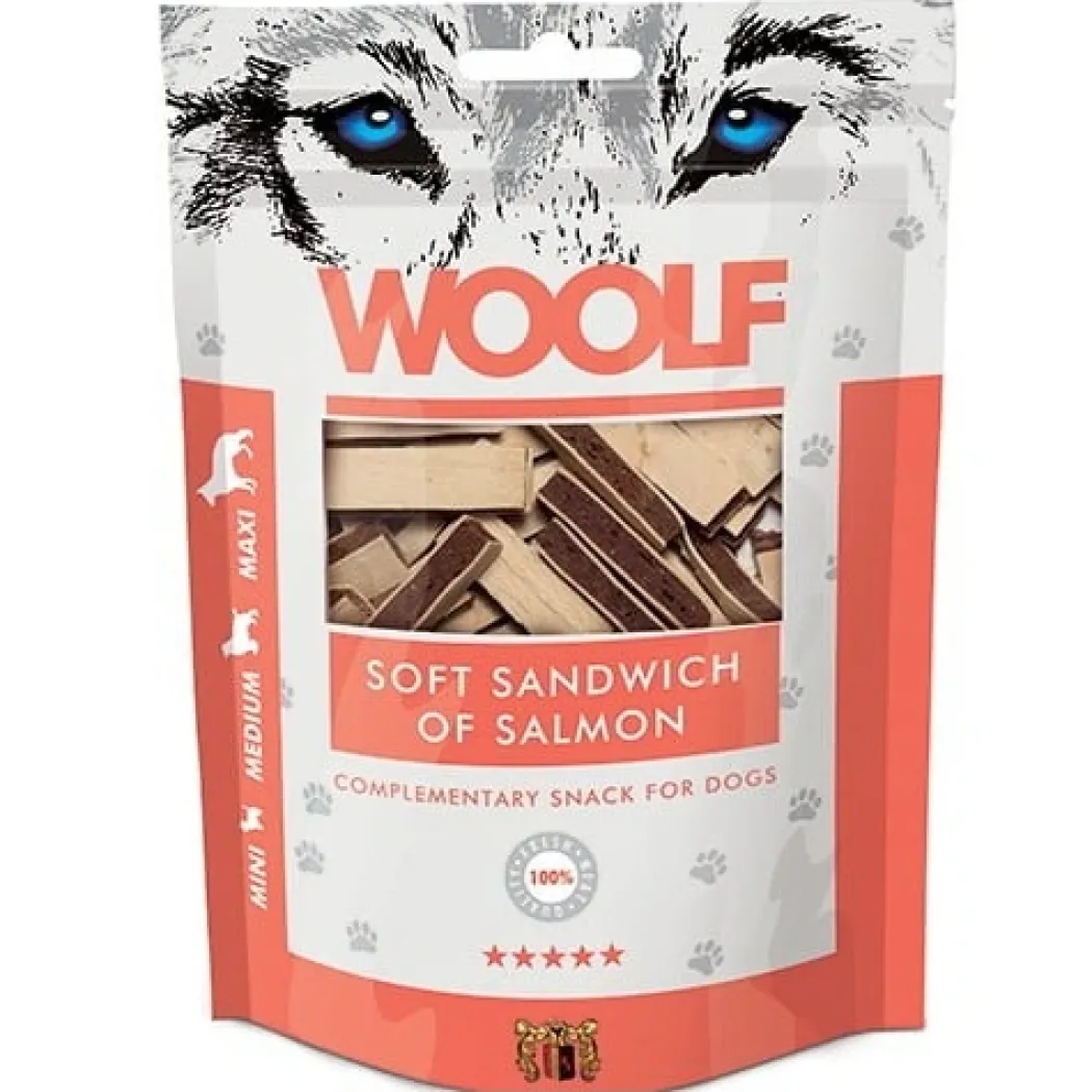Woolf Hundesnack Blød Sandwich med Laks