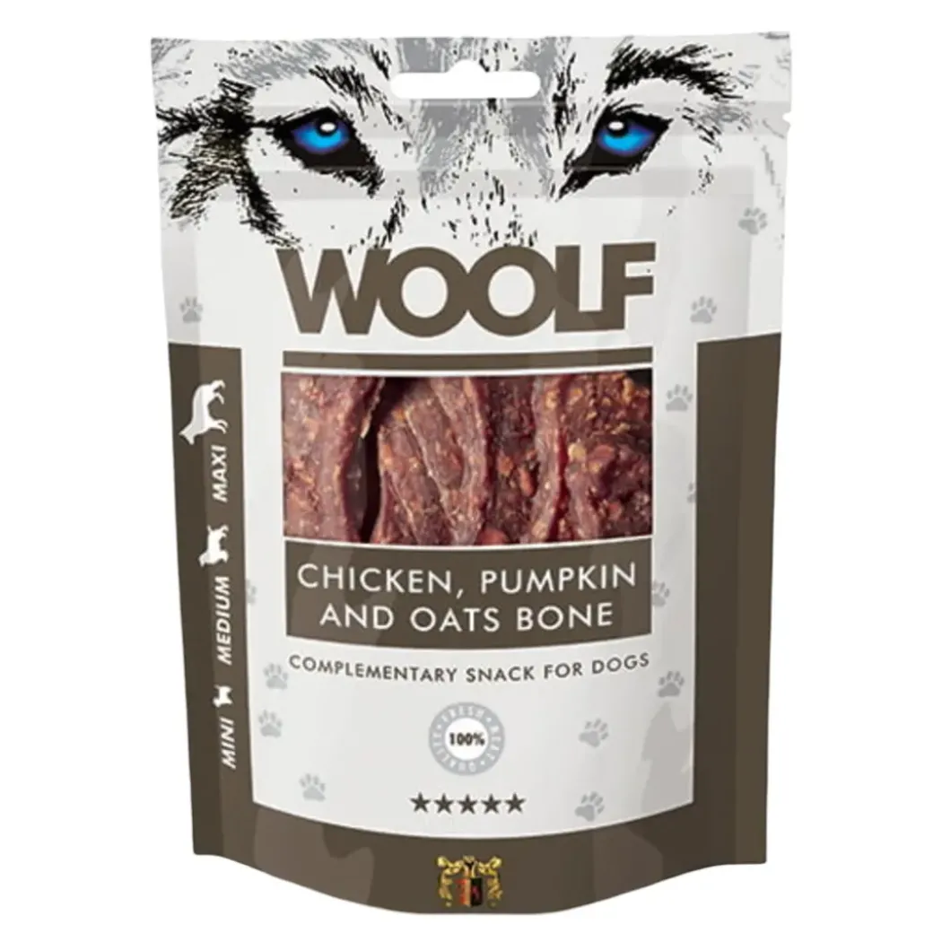 Woolf Hundesnack Kylling, Græskar og Havre Ben