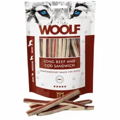 Woolf Hundesnack Okse og Torsk Lang Sandwich