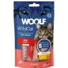 Woolf Wildcat Cream 5 stk - Lækker cremet snack med oksekød og rejeolie til katte