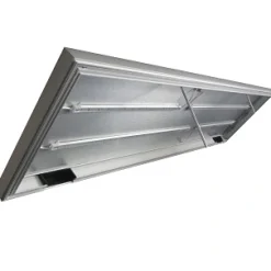 200x75 cm 900 L Sølv Alu lampe med 3 række LED