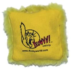 Yeowww Catnip pude gul til kat 6,5x6,5 cm