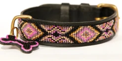 Zinj Ombima halsbånd Small Pink - håndlavet hundehalsbånd