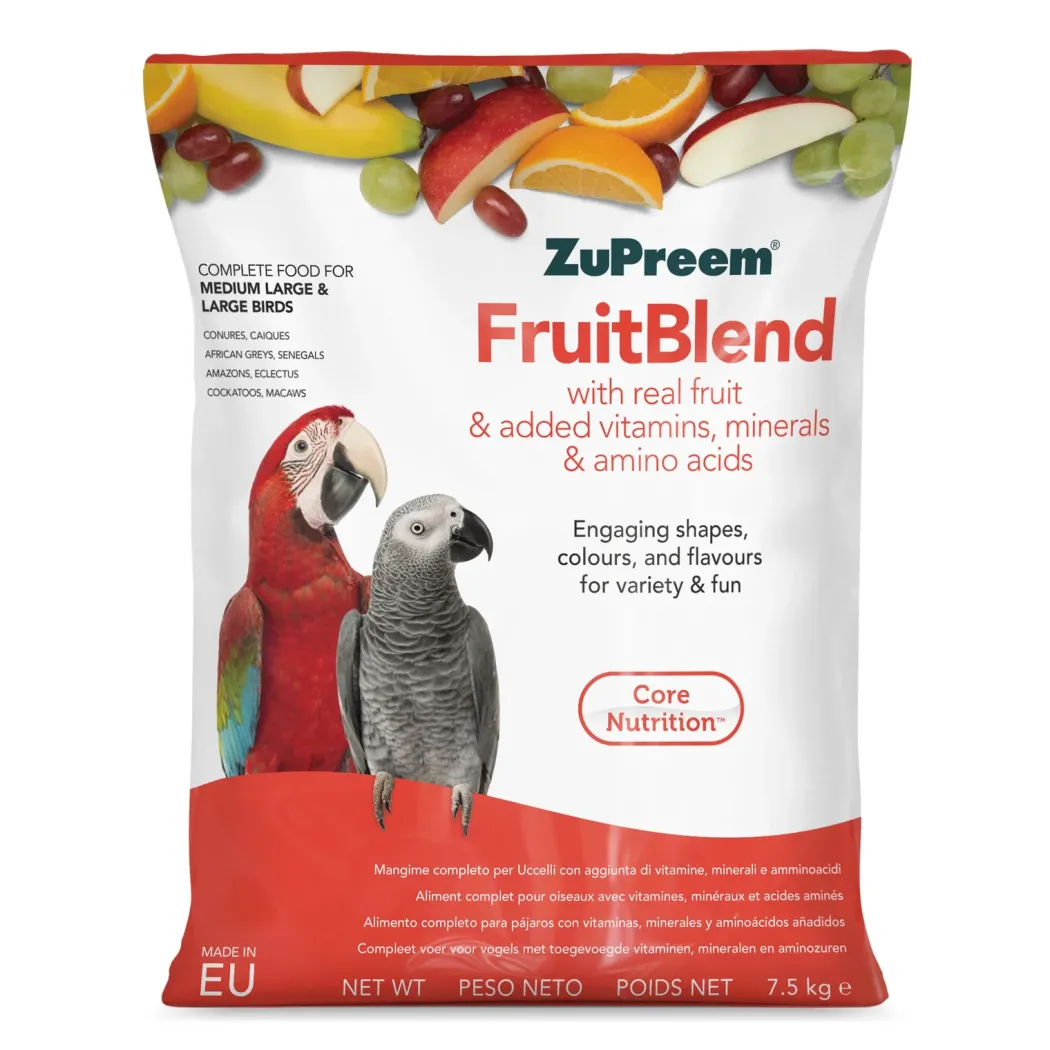 Zupreem Fruitblend Papegøje 7,5 kg